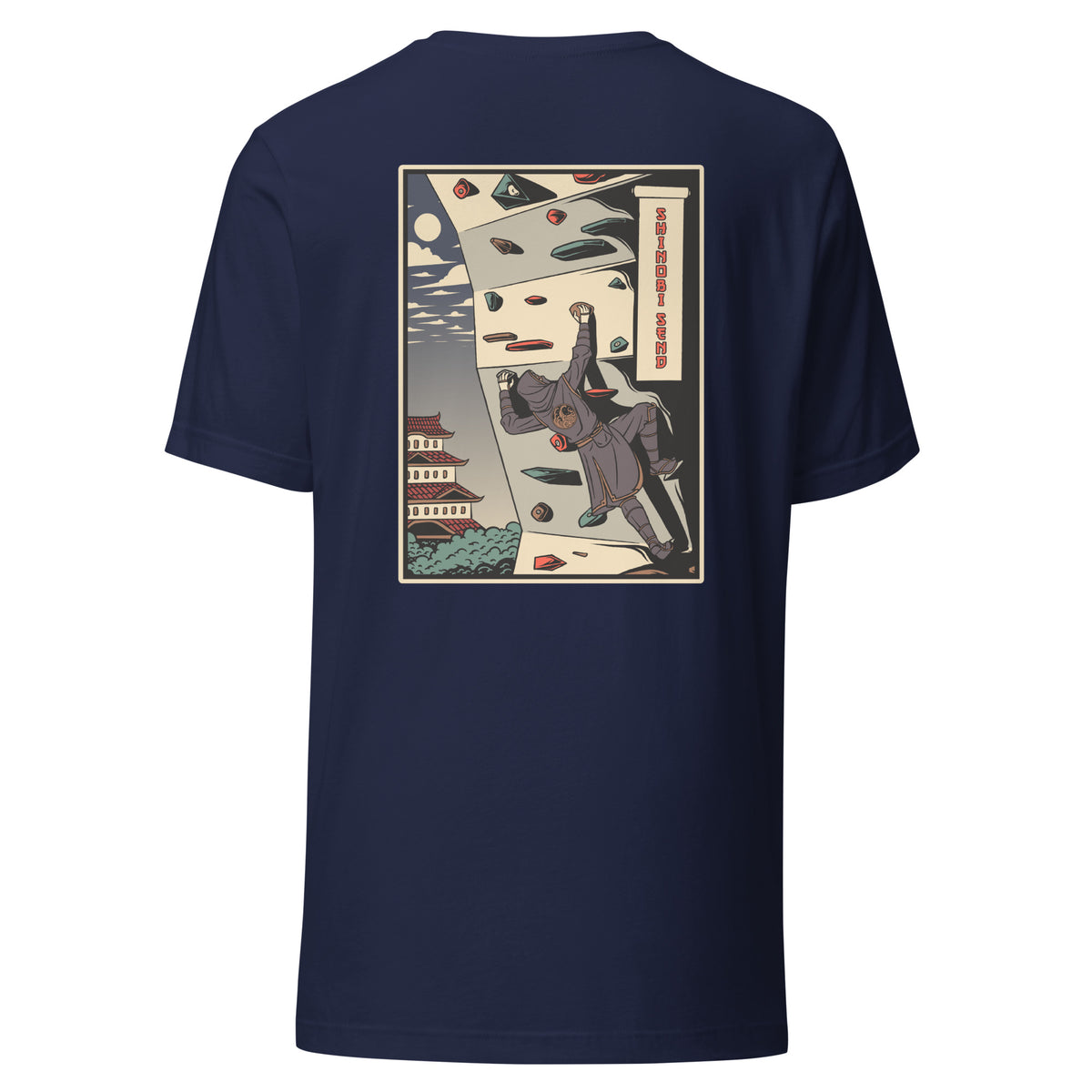 Rock Climbing Shirt (Ukiyo-e Style)- Back Logo